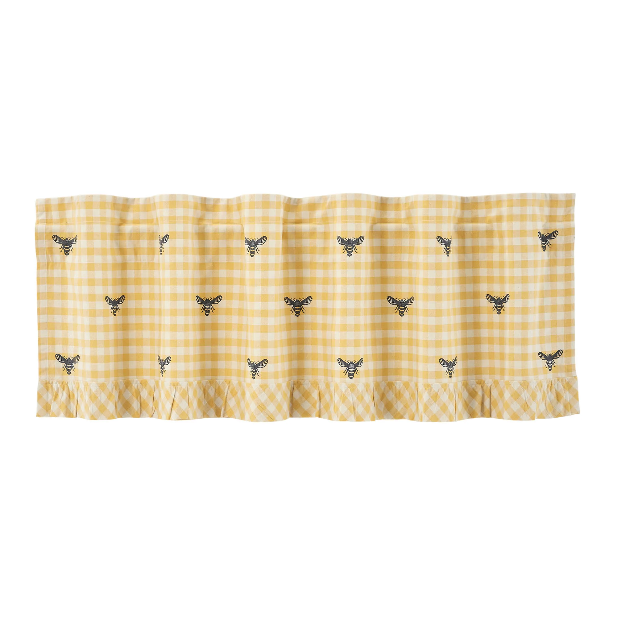 Buzzy Bees Ruffled Valance 18" x 60" - Image 3