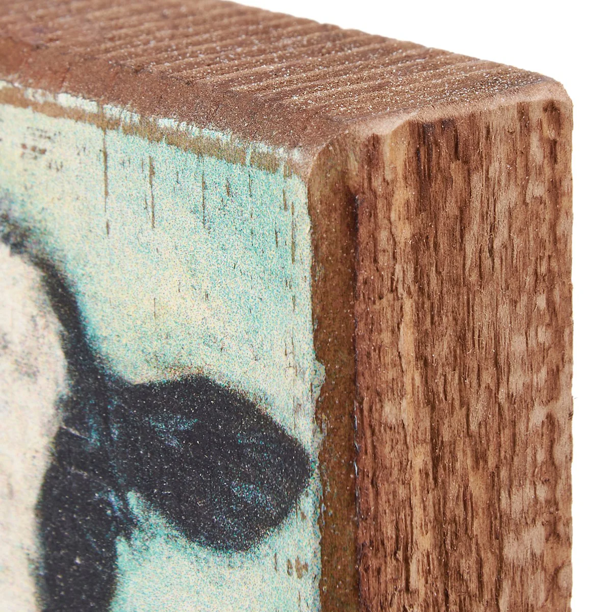 ๐ Calf With Floral Wreath 4" Mini Block Sign - Image 3