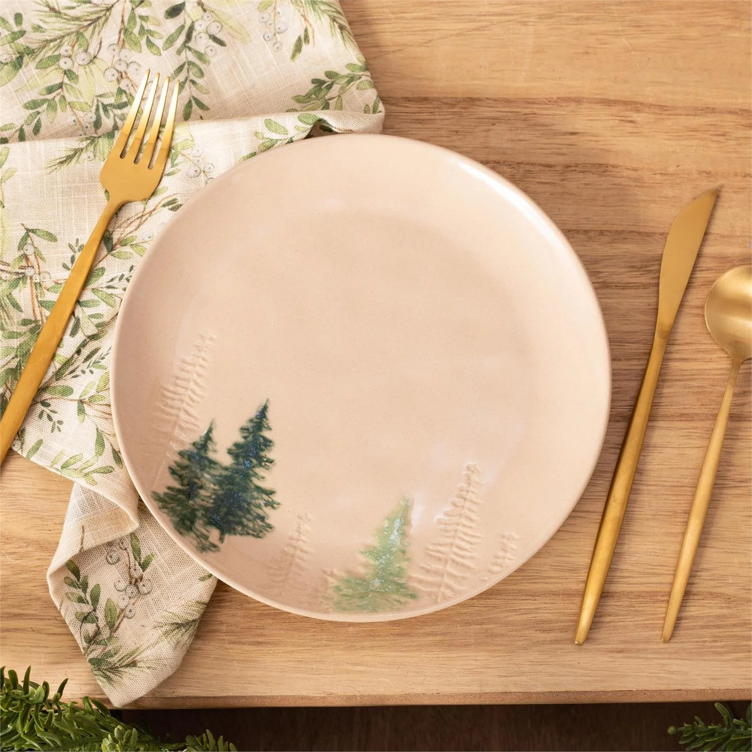 Calm Forest 8.5" Stoneware Plate