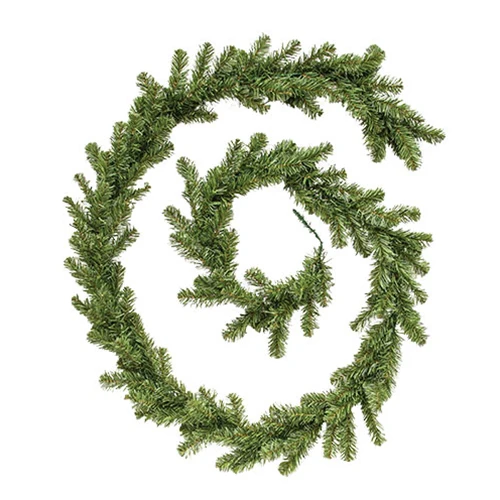 ๐ Canadian Pine 9 ft Faux Evergreen Garland