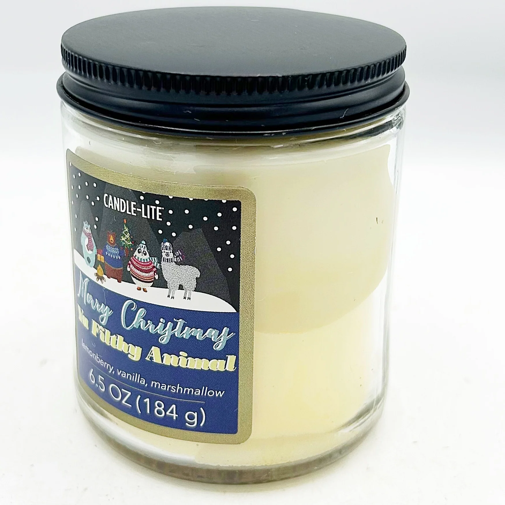 💙 Candle-Lite Merry Christmas Ya Filthy Animal 6.5 oz Jar Candle - Image 2