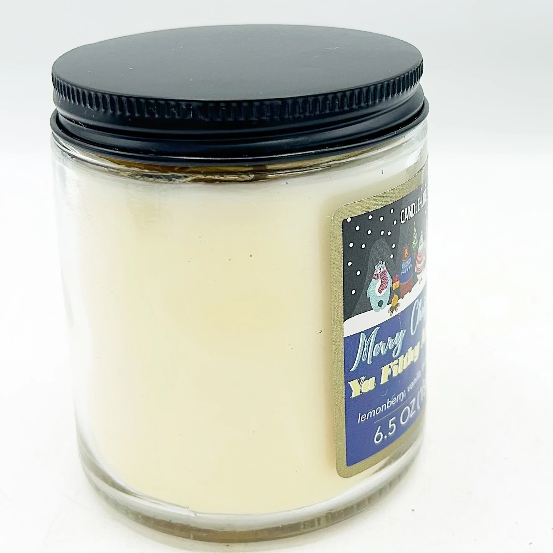 💙 Candle-Lite Merry Christmas Ya Filthy Animal 6.5 oz Jar Candle - Image 3