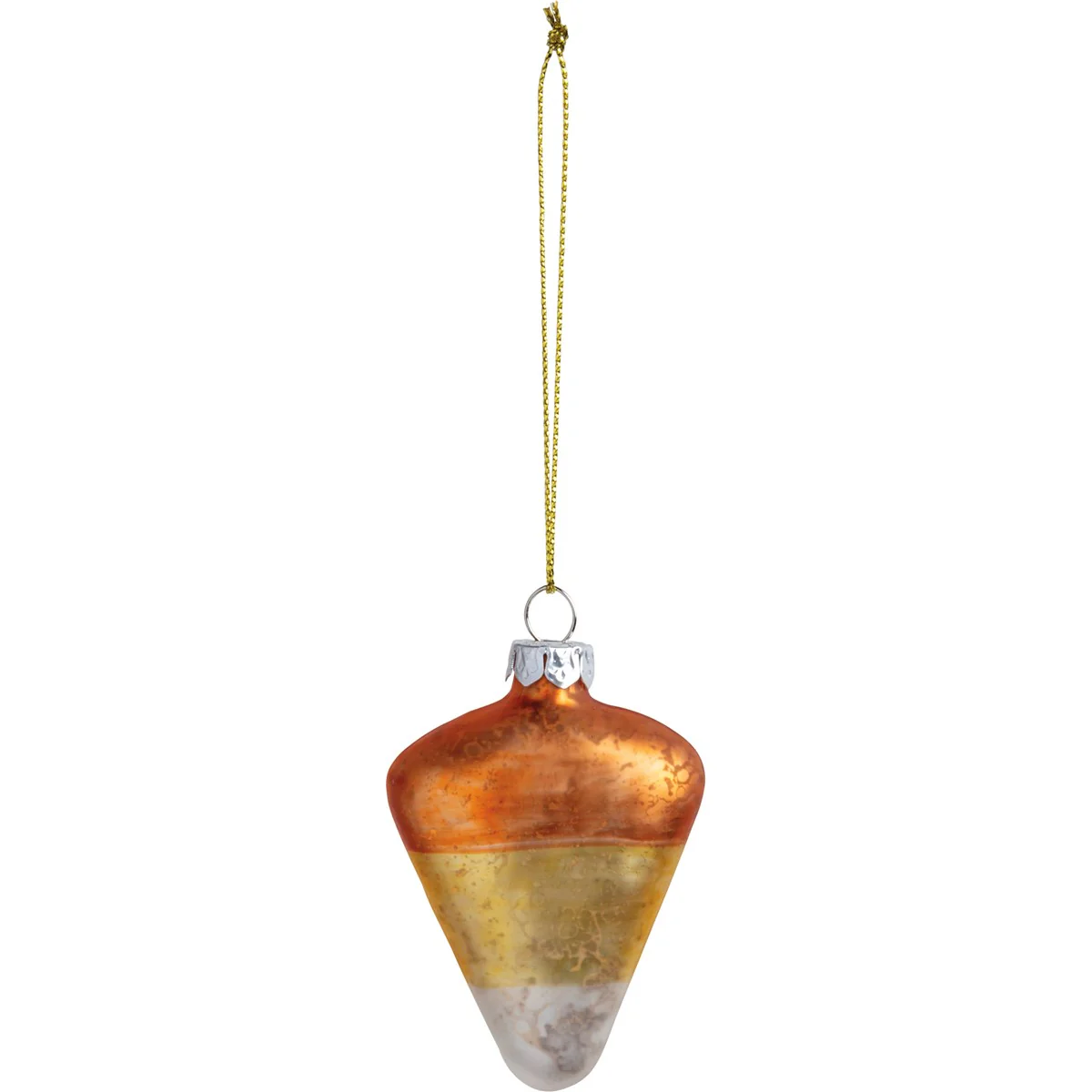 ๐ Candy Corn Glass Halloween Ornament