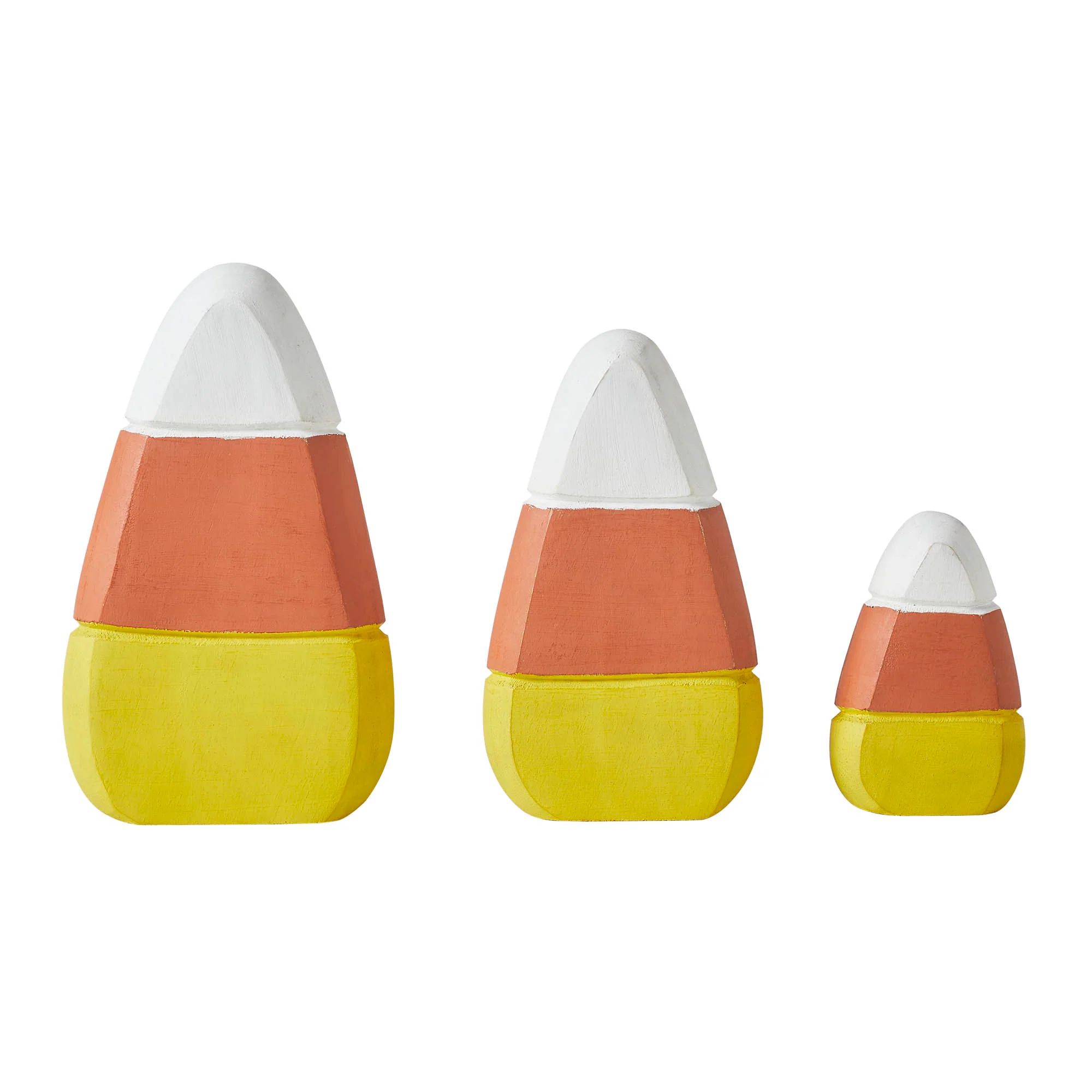 Candy Corn Wood Decor Set of 3 - Image 3