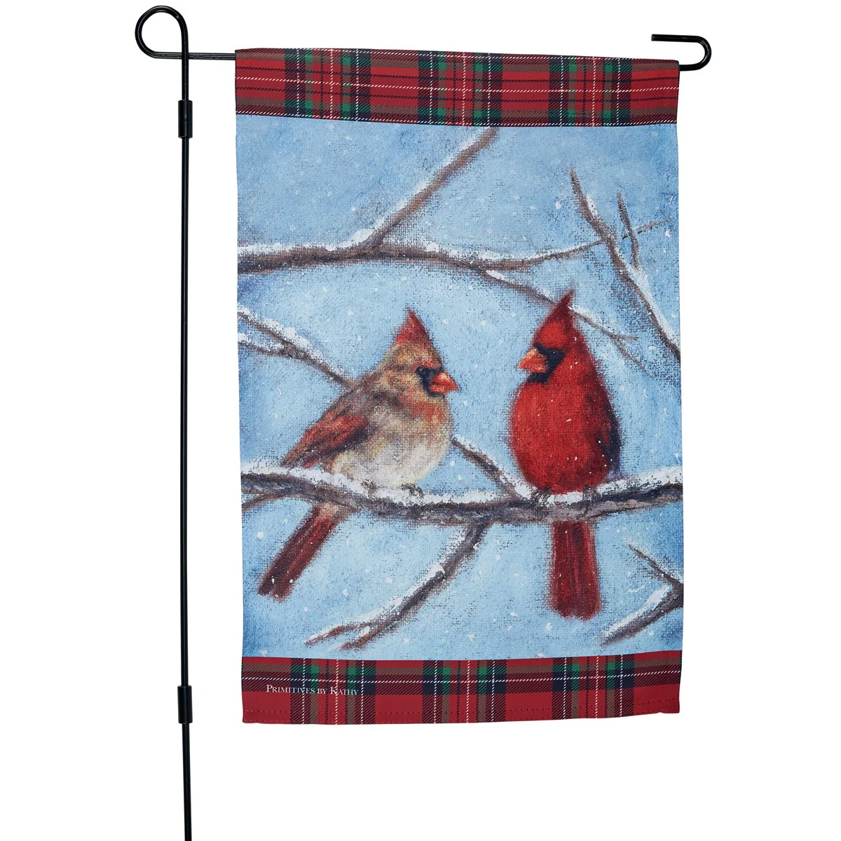 Cardinal Couple Garden Flag