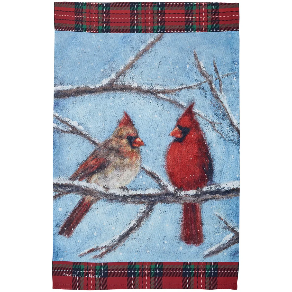 Cardinal Couple Garden Flag - Image 3