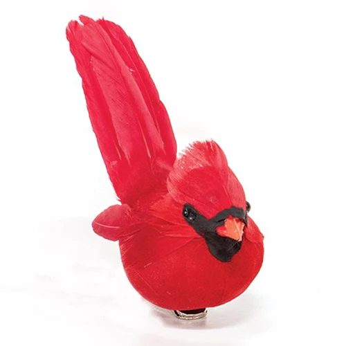 💙 Cardinal Feathered Clip-On Bird - Image 2