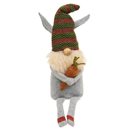 Carrot Gnome With Bunny Ears Spring Figure