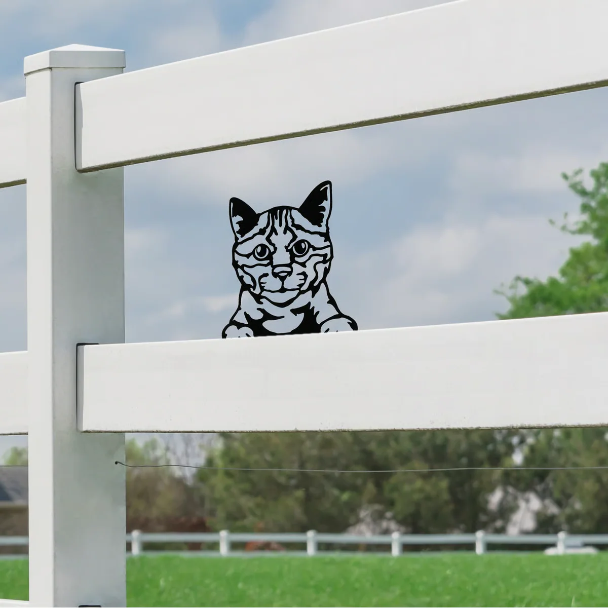 Cat Metal Outdoor Art - Image 2
