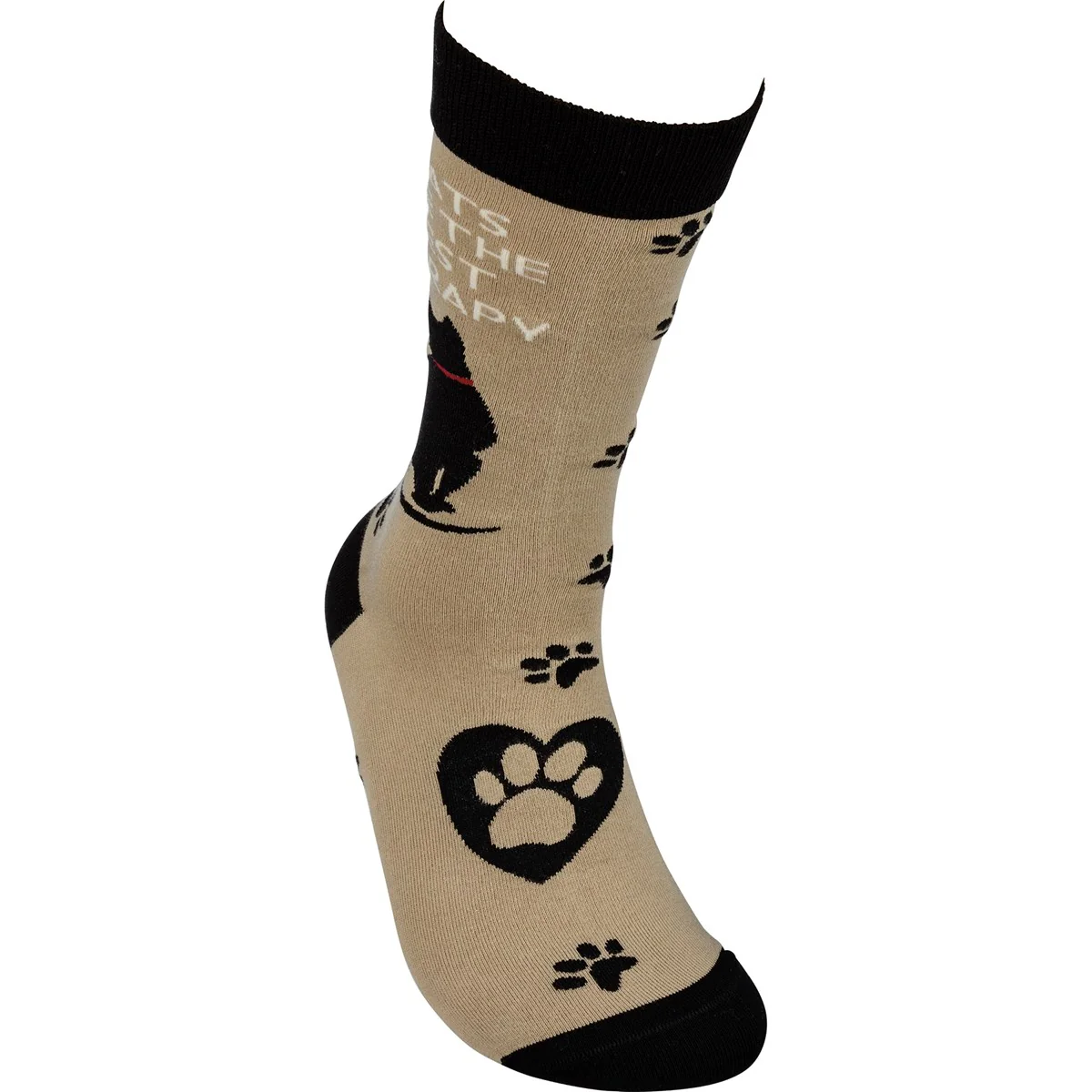 ๐ Cats Are The Best Therapy Unisex Fun Socks - Image 3