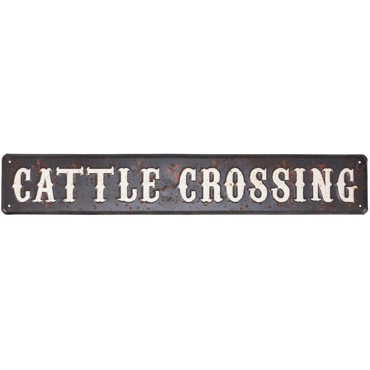 Cattle Crossing 22" Metal Wall Sign