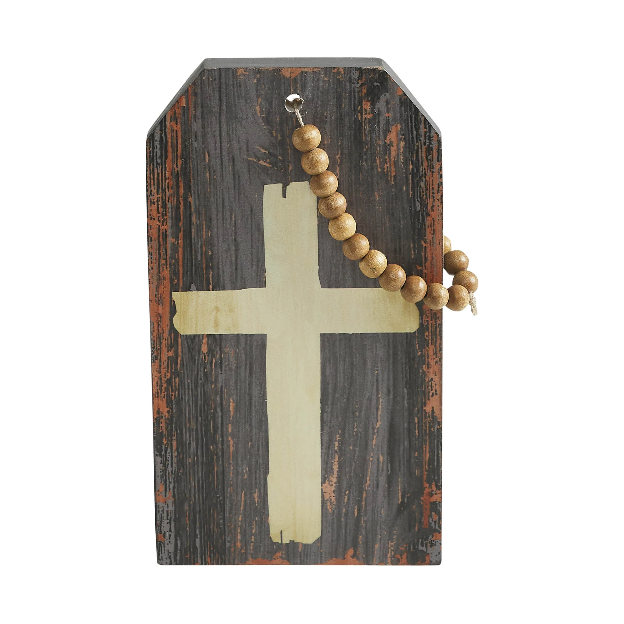 Celebrate Grace Cross with Beaded Twine Tag Ornament - Image 4