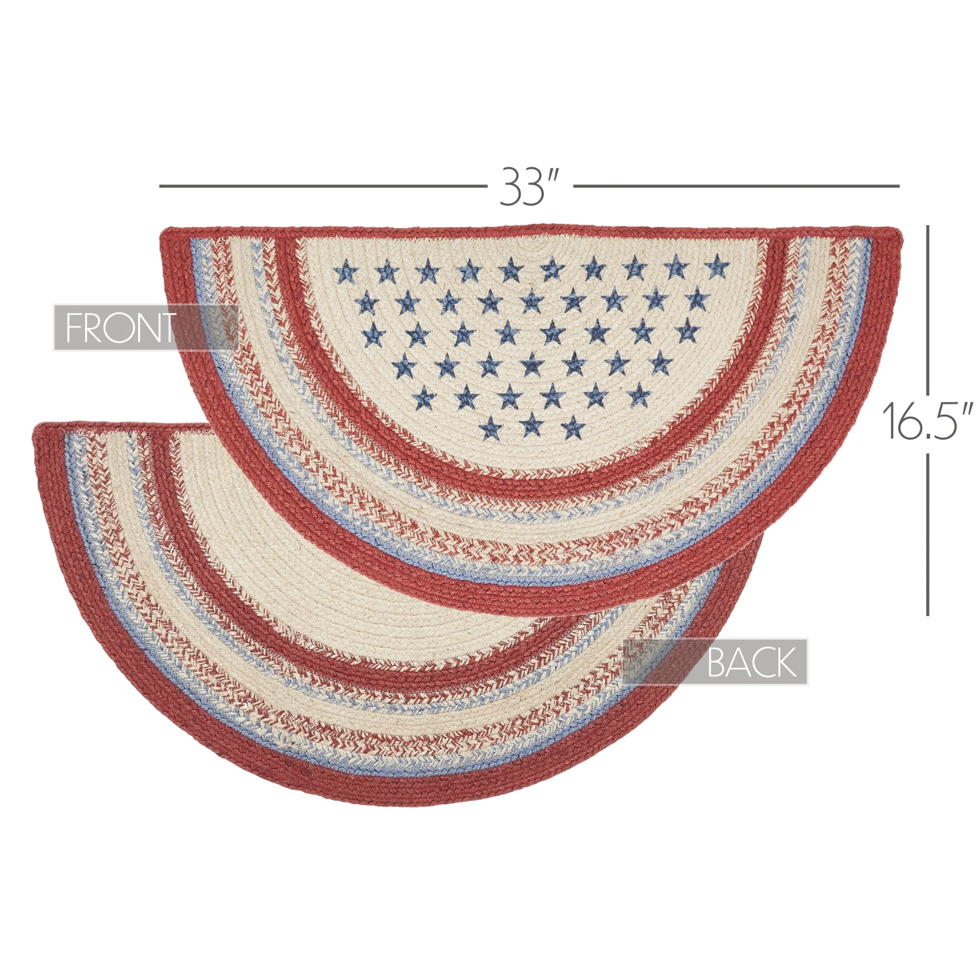 Celebration Americana Half Circle Jute Rug - Image 2