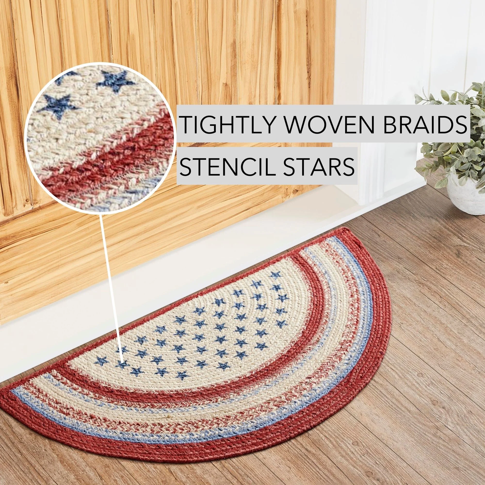 Celebration Americana Half Circle Jute Rug - Image 4