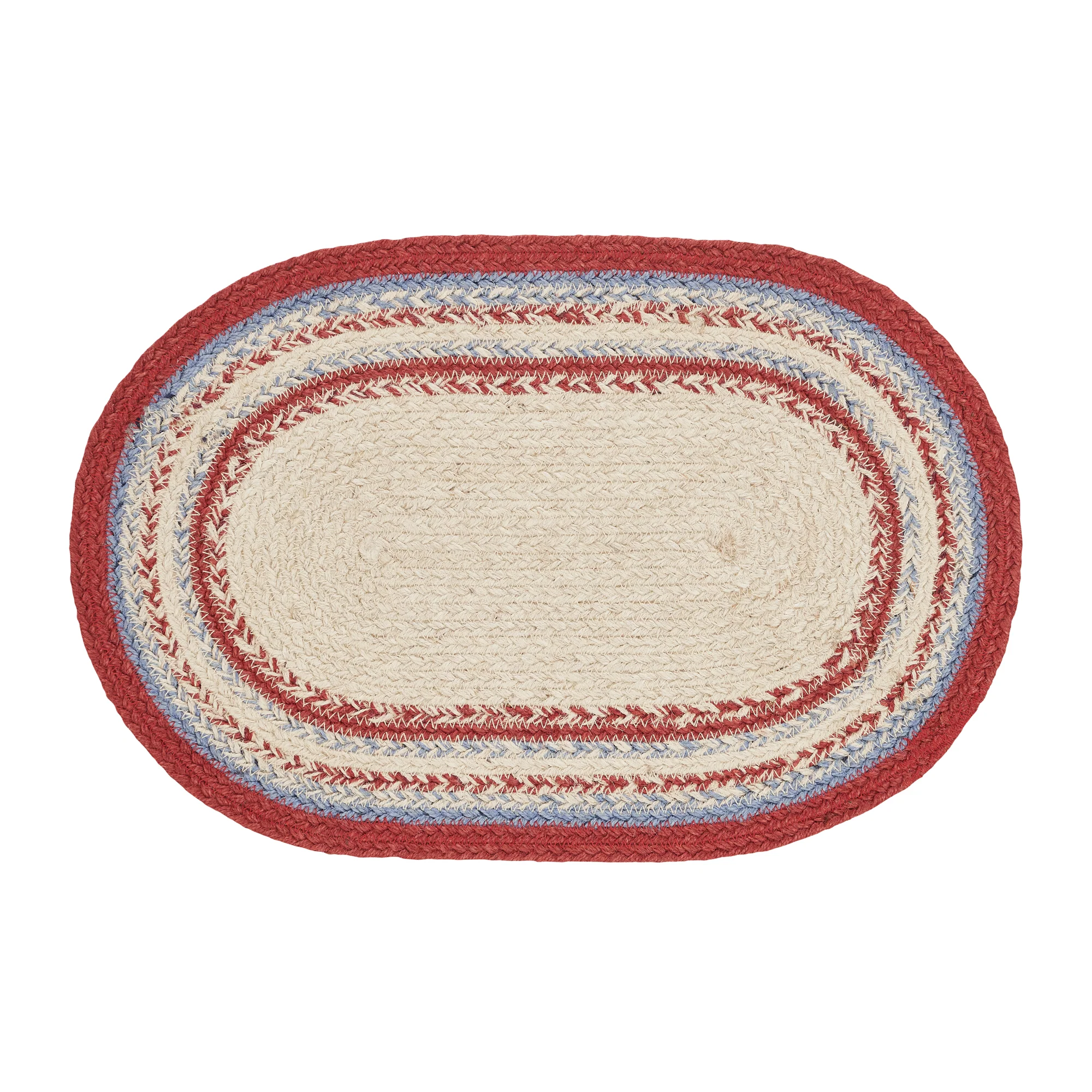 Celebration Americana Jute Oval Placemat 10" x 15" - Image 2