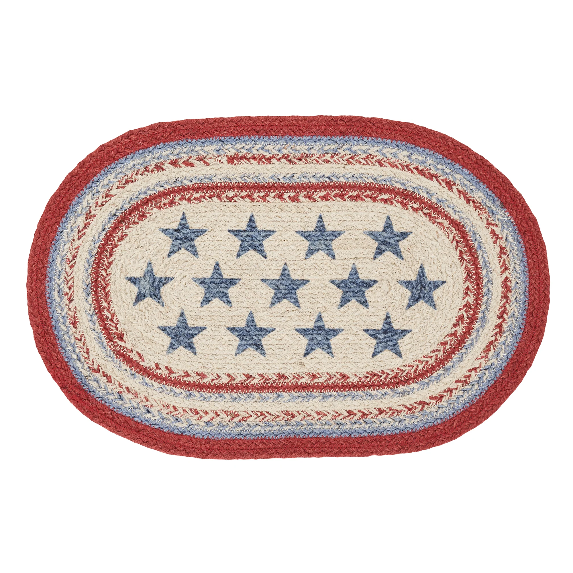 Celebration Americana Jute Oval Placemat 12" x 18" - Image 4