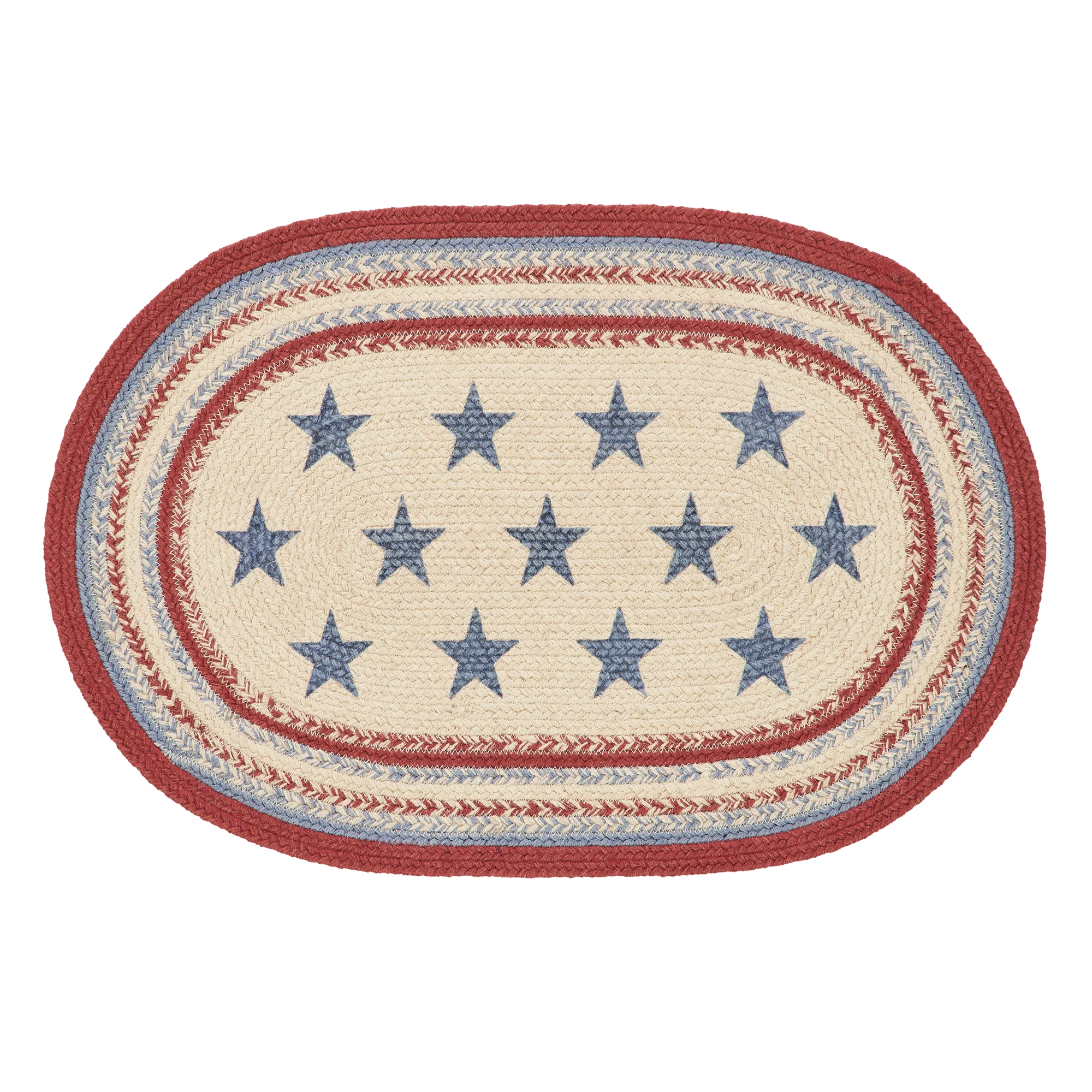 Celebration Americana Oval Jute Rug 20" x 30" - Image 5