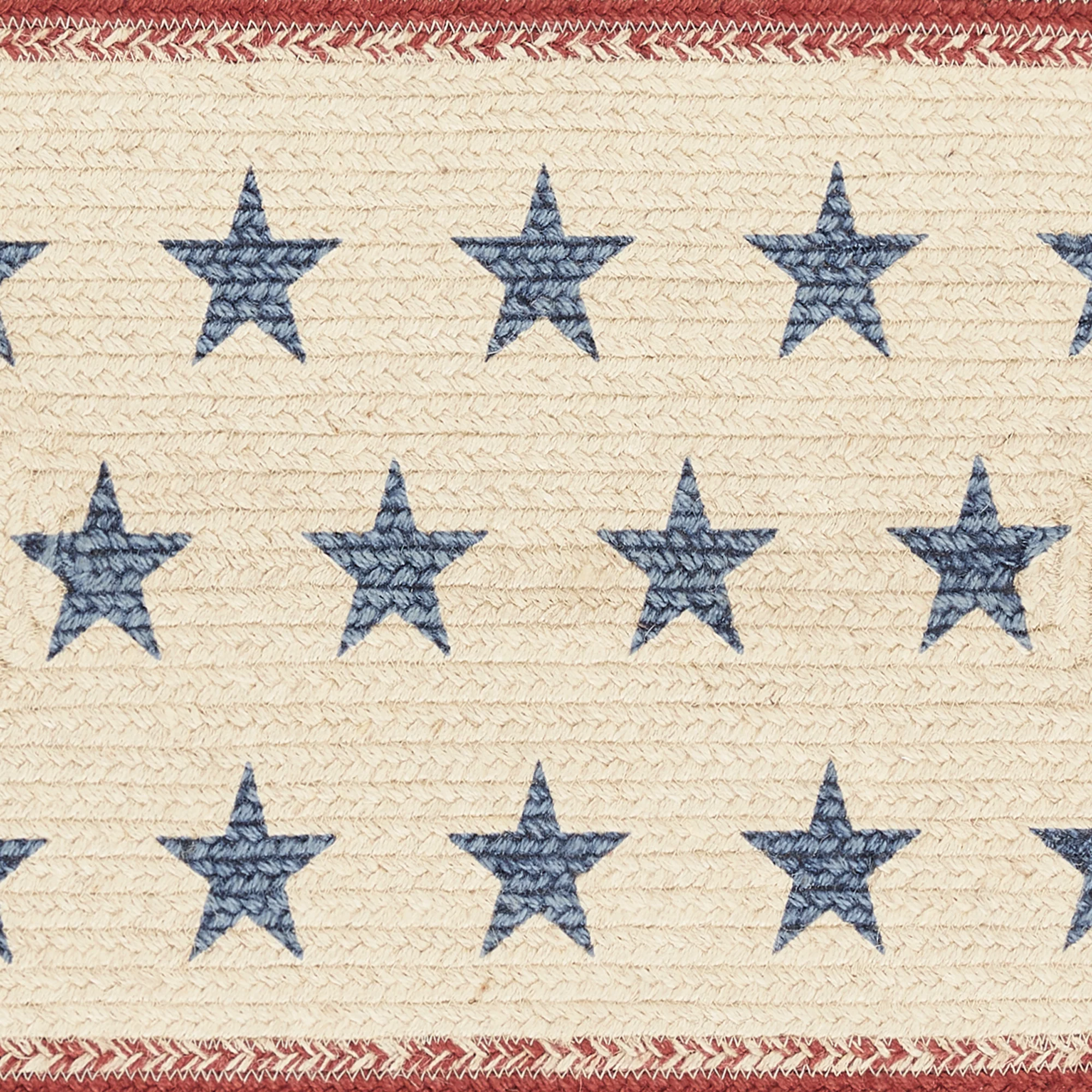 Celebration Americana Oval Jute Rug 20" x 30" - Image 6