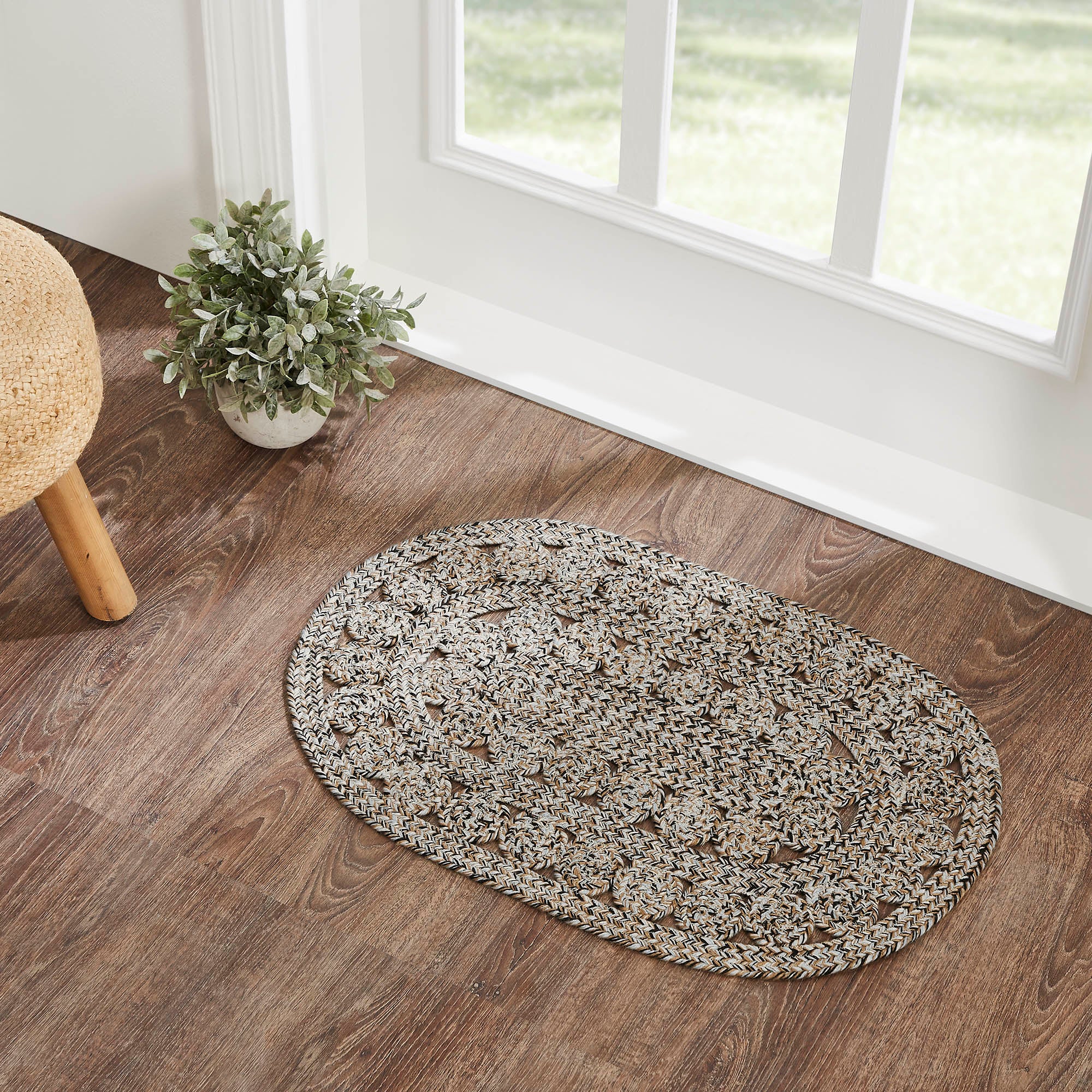 Celeste Blended Pebble 30" Indoor/Outdoor Oval Rug
