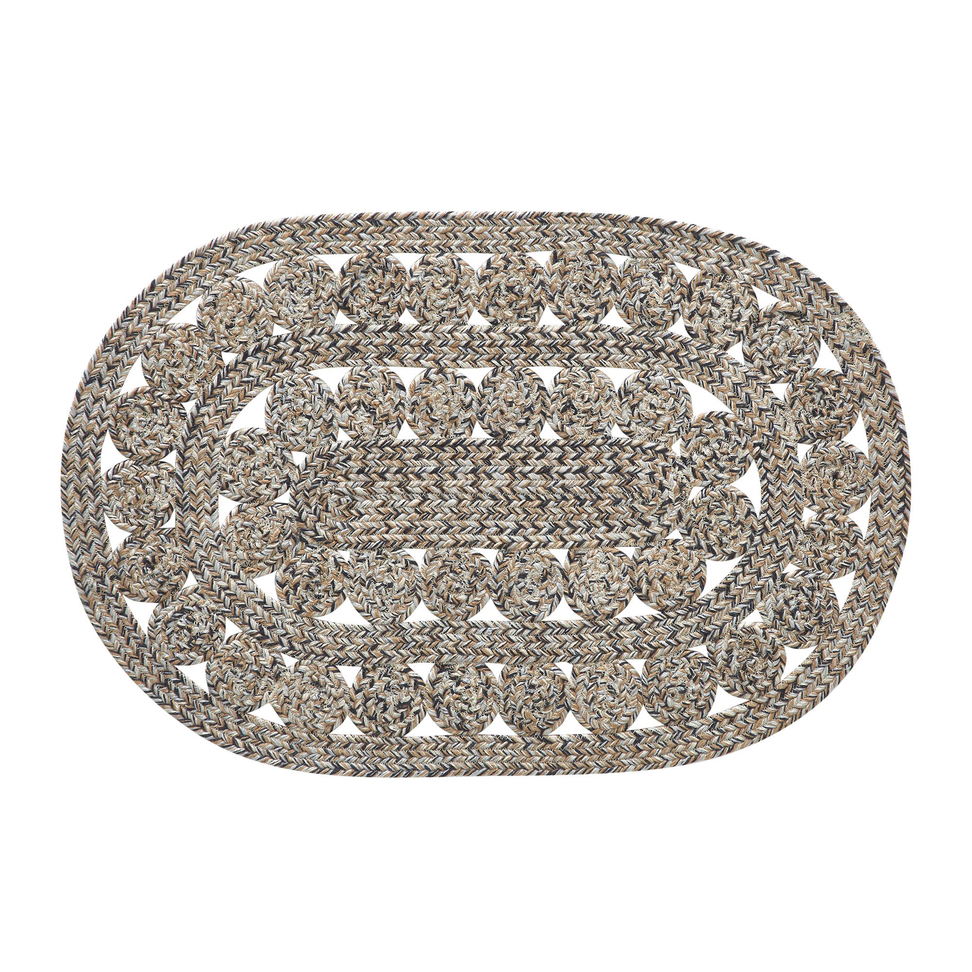 Celeste Blended Pebble 30" Indoor/Outdoor Oval Rug - Image 3