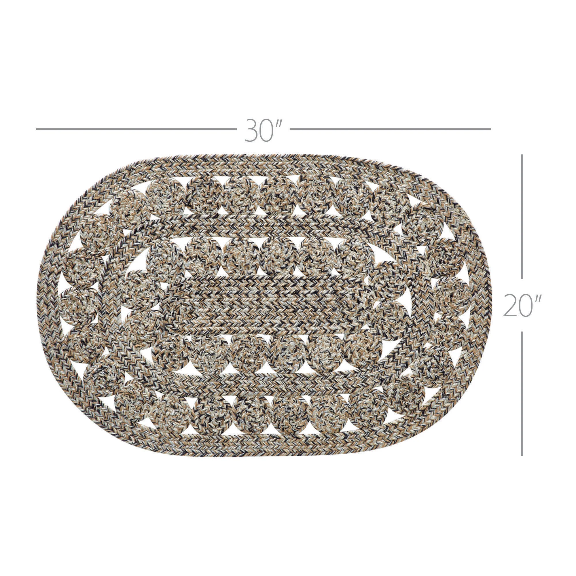 Celeste Blended Pebble 30" Indoor/Outdoor Oval Rug - Image 4
