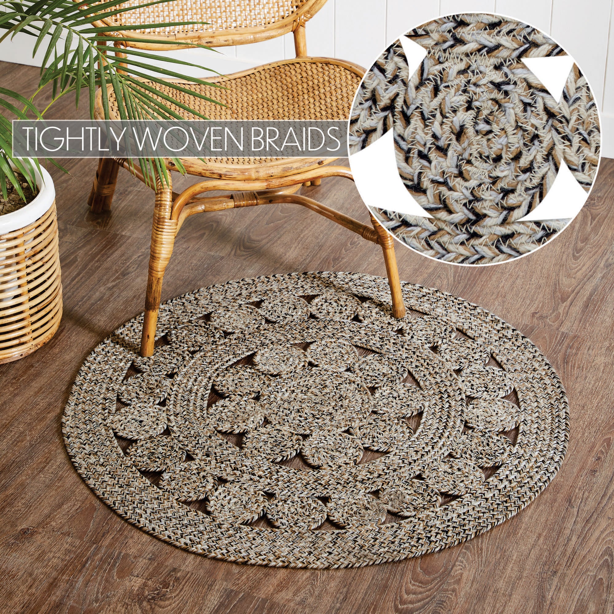 Celeste Blended Pebble Indoor/Outdoor 36" Round Rug - Image 5