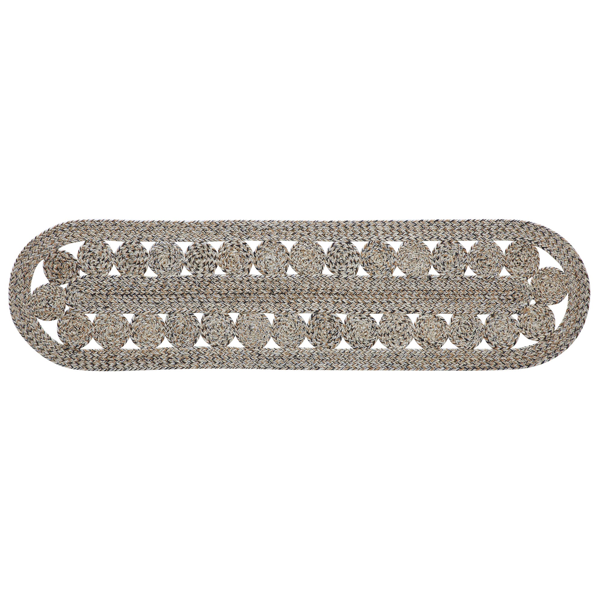 Celeste Blended Pebble Indoor/Outdoor 48" Oval Table Runner - Image 2