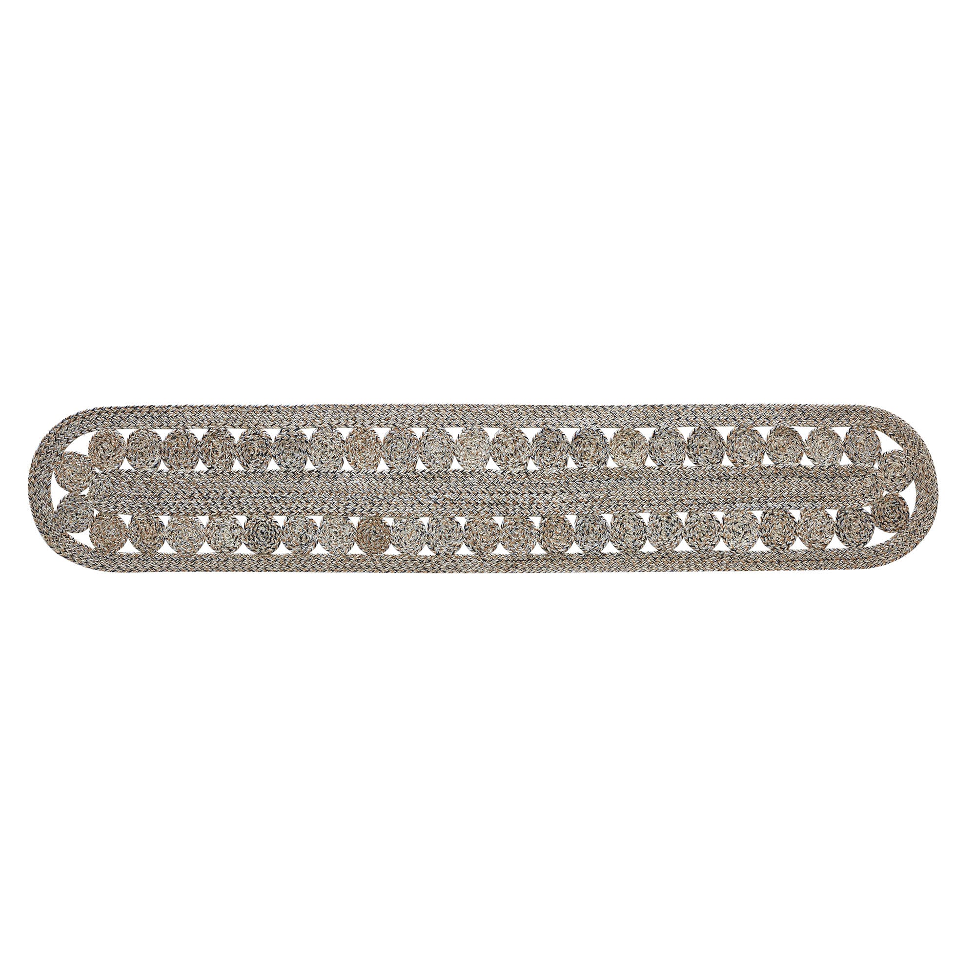 Celeste Blended Pebble Indoor/Outdoor 72" Oval Table Runner - Image 2