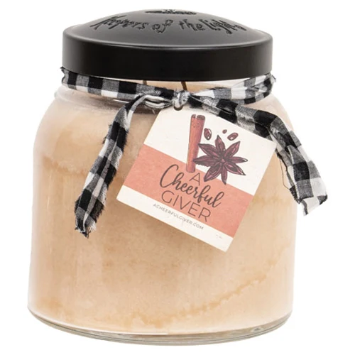 Chai Tea Latte 34 oz Papa Jar Candle