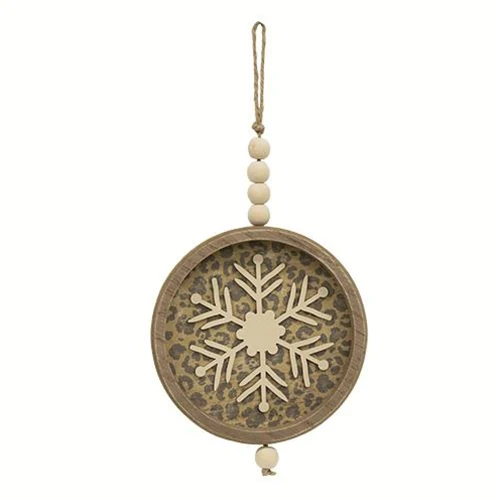 💙 Cheetah Print Snowflake Shadowbox Hanger