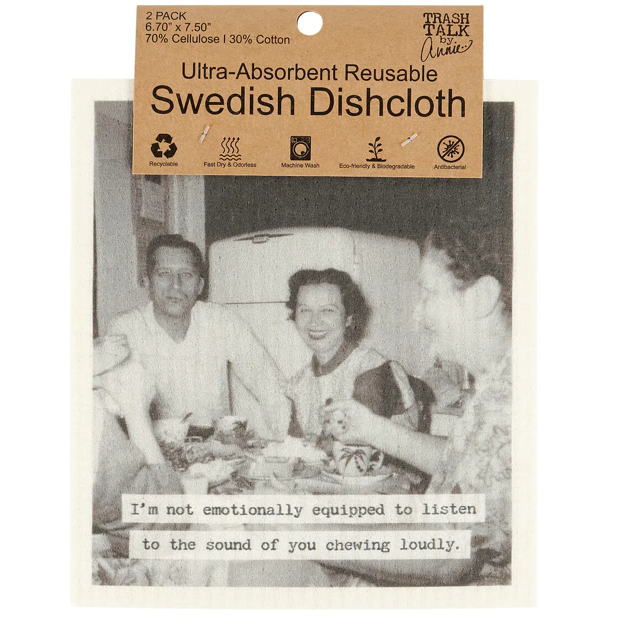 Chewing Loudly Sassy Swedish Dishcloth Set - Image 5