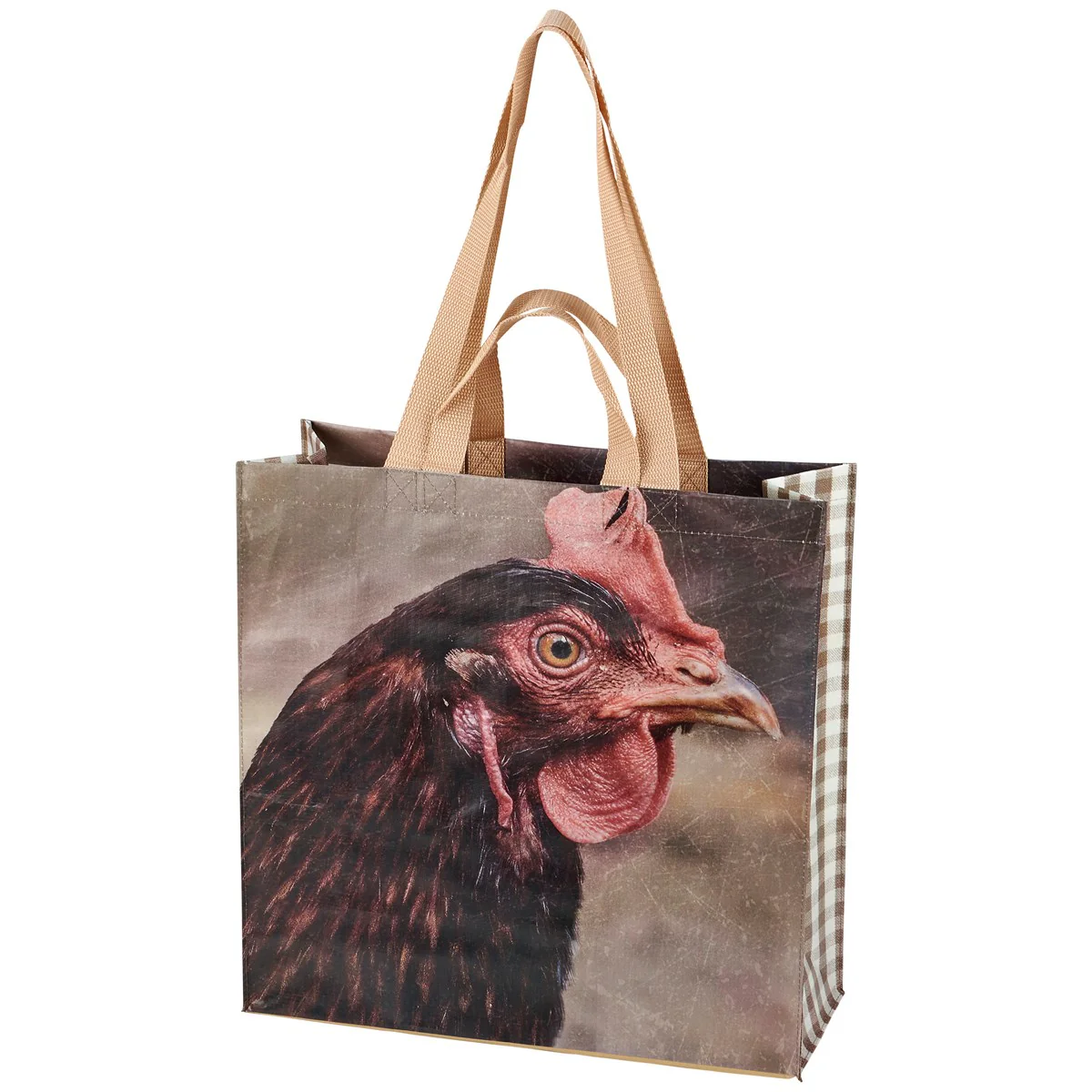 ๐ Chicken Photo Reusable Market Tote Bag - Image 2