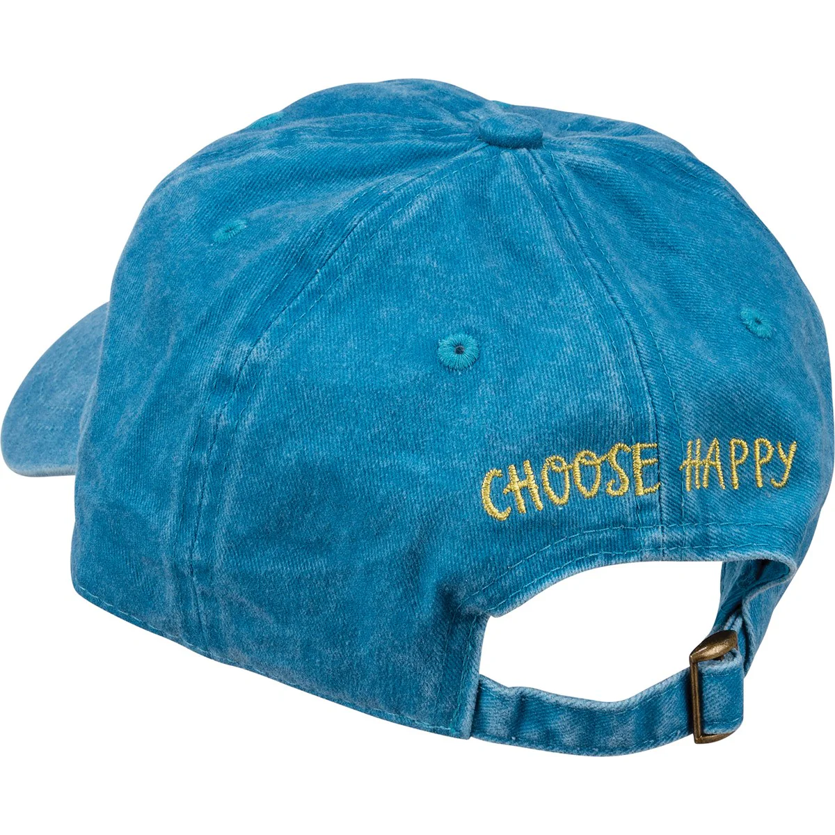 ๐ Choose Happy Embroidered Flowers Baseball Cap - Image 2