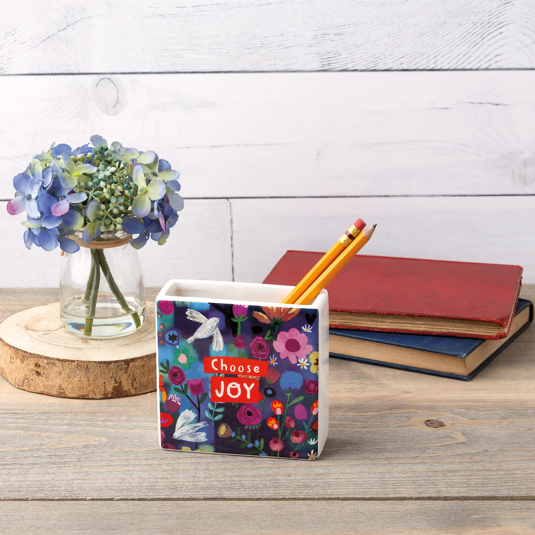 Surprise Me Sale 🤭 Choose Joy Apply Relentless Kindness Square Ceramic Vase Holder - Image 3