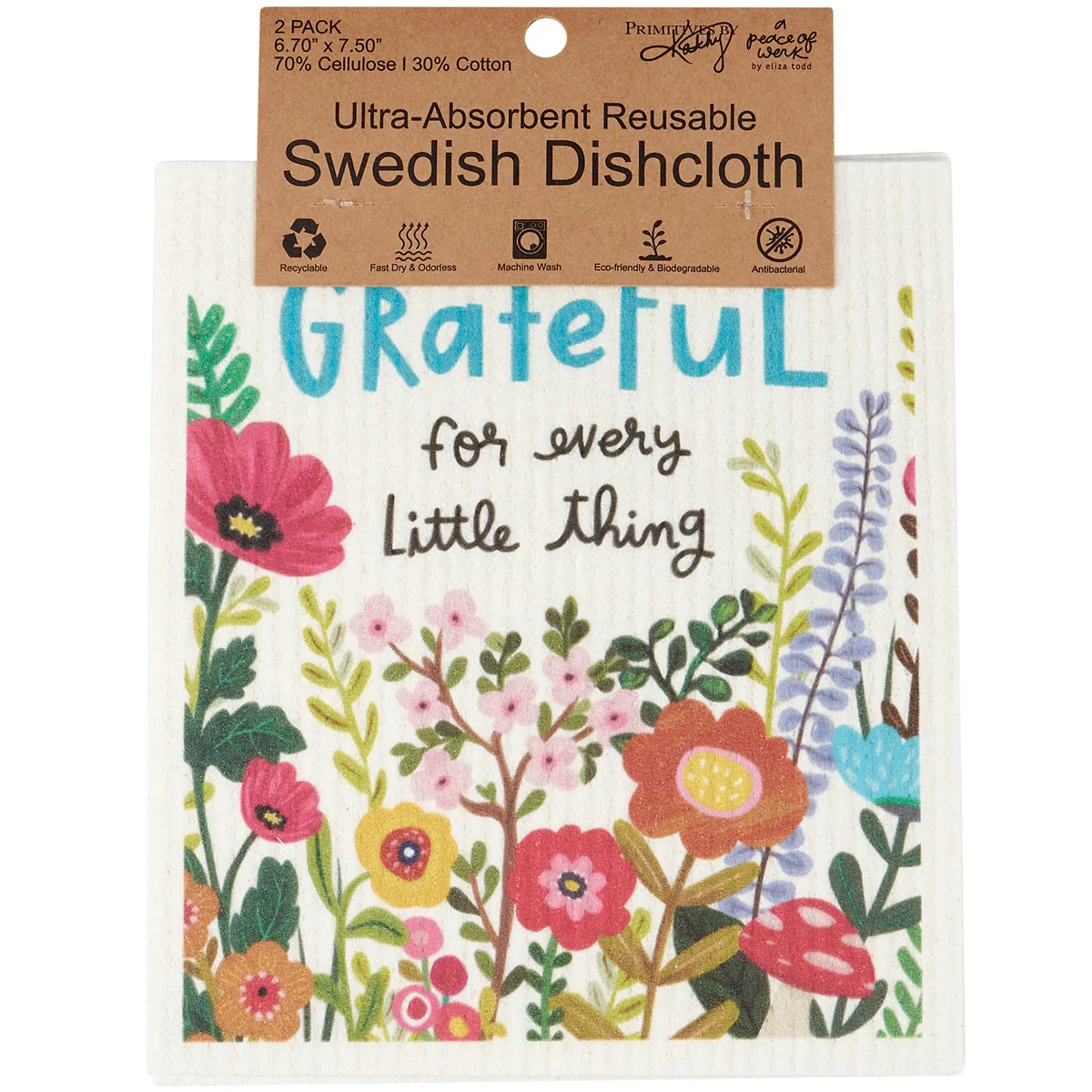 ๐ Choose Joy Swedish Dishcloth Set of 2 - Image 3
