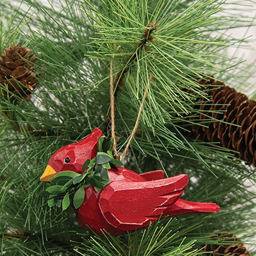 DAY 6 ✨ 25 Days of Ornaments ✨ Christmas Cardinal Wood Ornament - Image 2