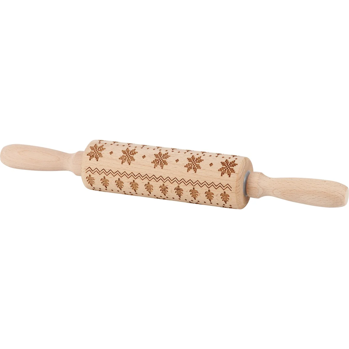 Christmas Debossed Small Rolling Pin