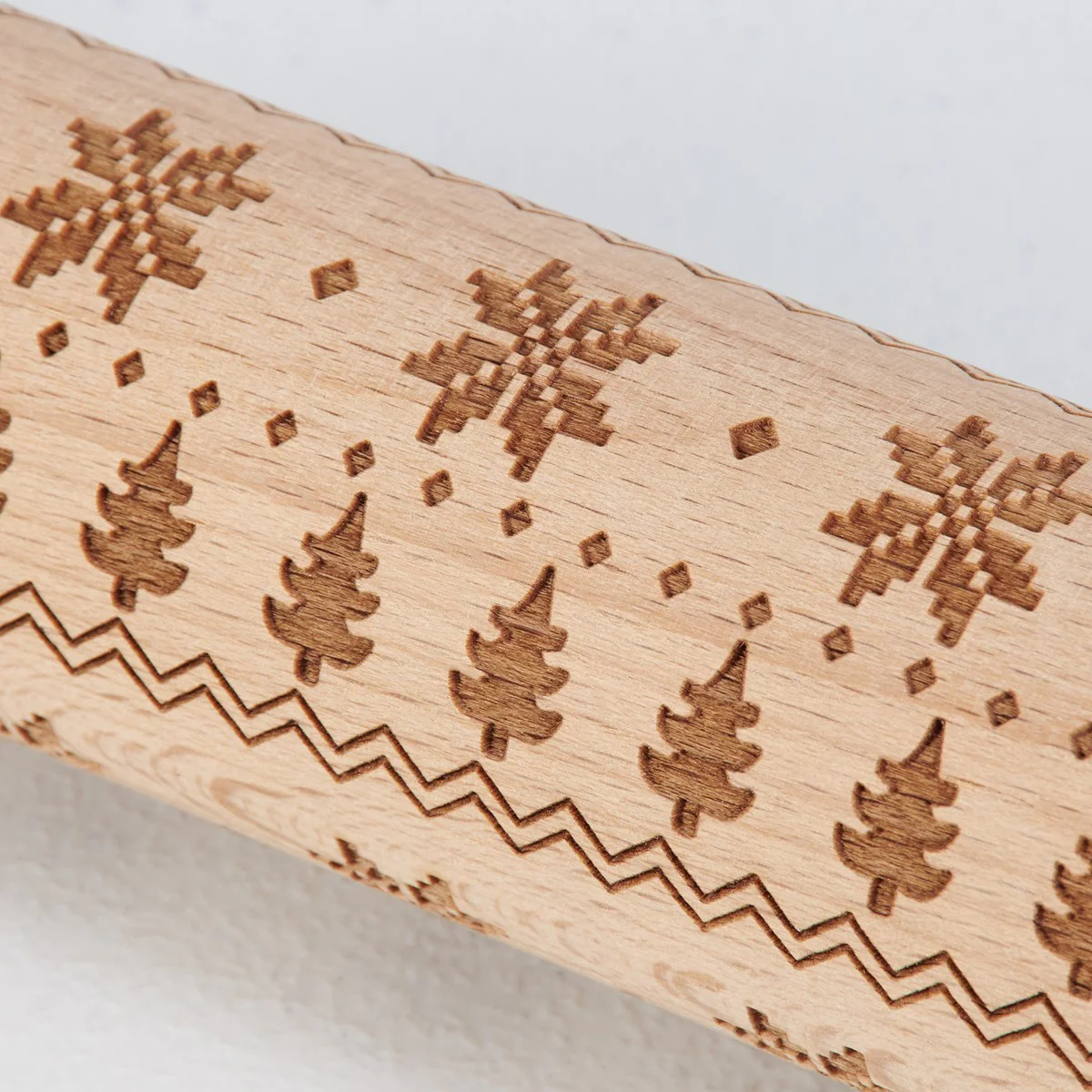 Christmas Debossed Small Rolling Pin - Image 5