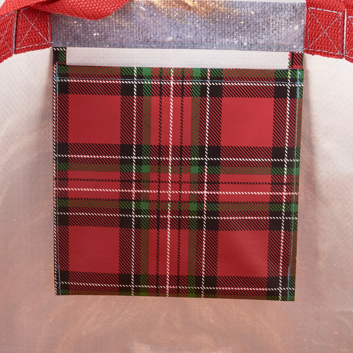 Christmas Highland Cow Market Tote Bag - Image 3