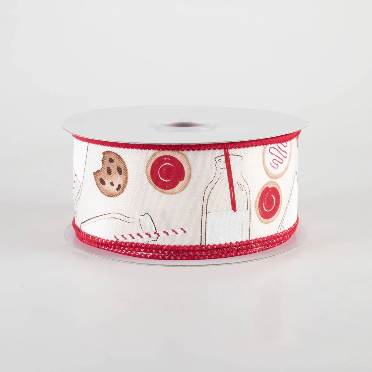 Christmas Milk & Cookies Ribbon 1.5" x 10 yards - Image 2