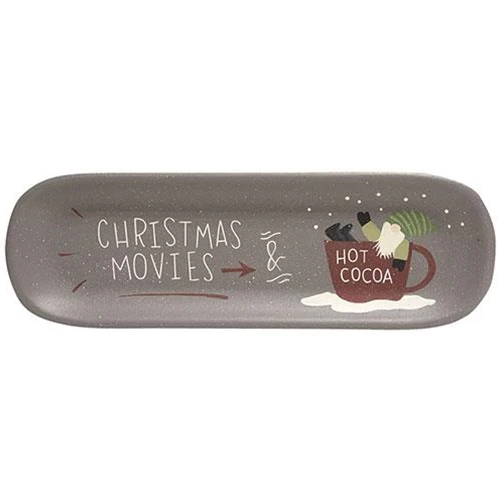 ๐ Christmas Movies & Hot Cocoa Wooden Tray - Image 2