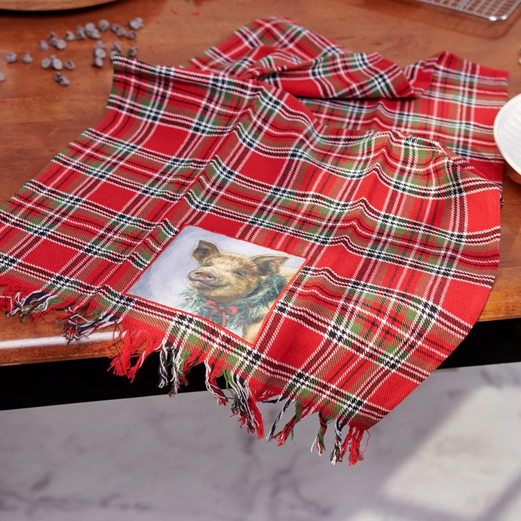 Christmas Pig Kitchen Towel - Image 3