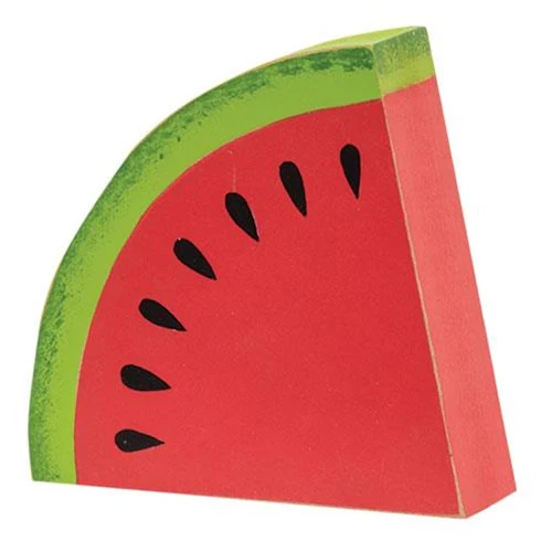 ๐ Chunky Watermelon Wedge Wooden Sitter - Image 2