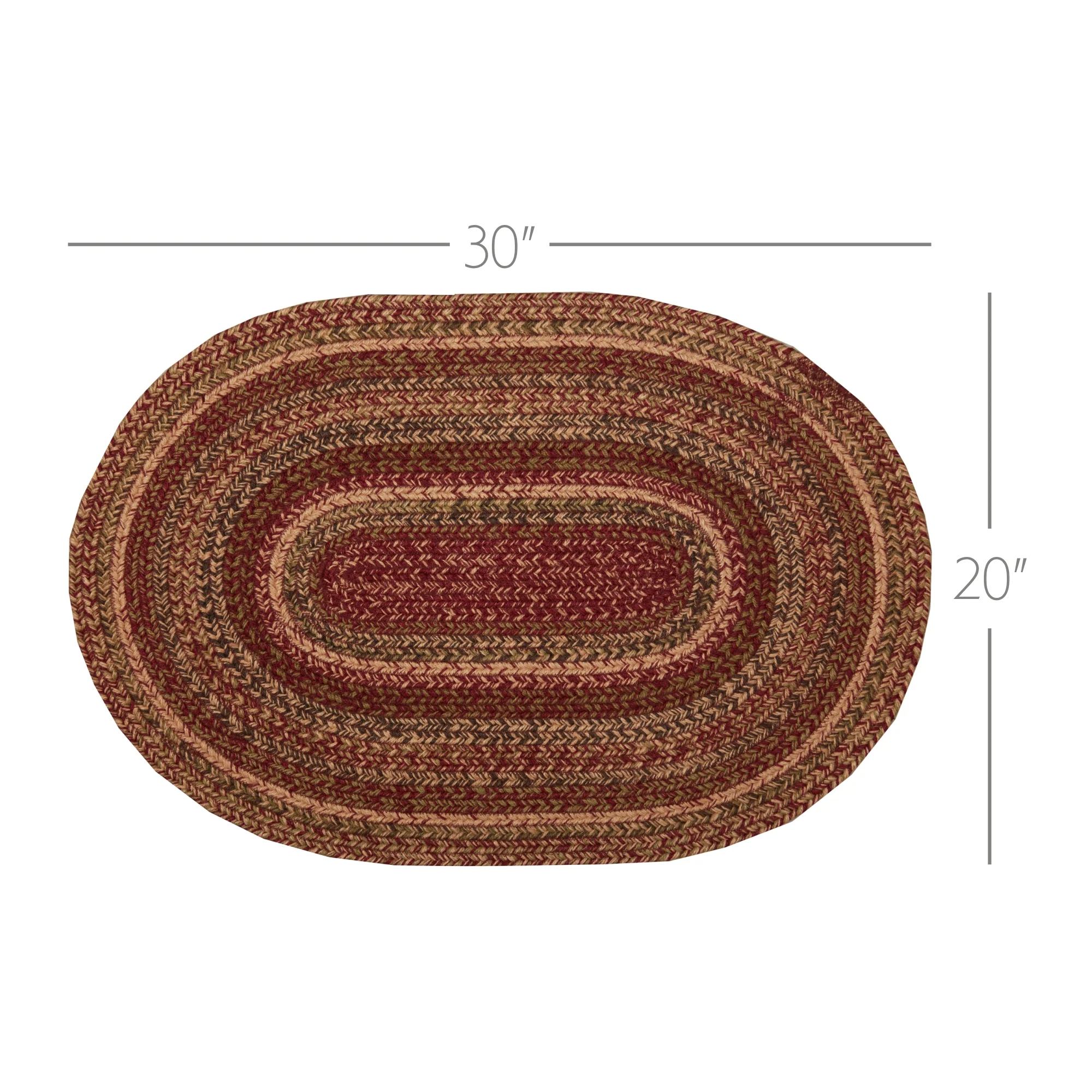 Cider Mill Jute Rug Oval w/ Pad 20'' x 30'' - Image 3