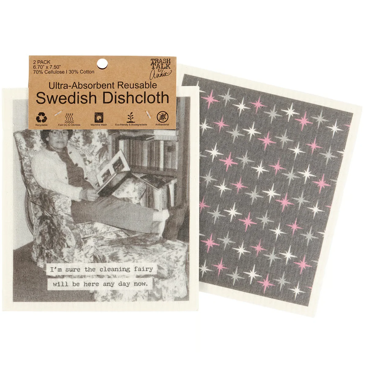 Cleaning Fairy Swedish Dishcloth Set