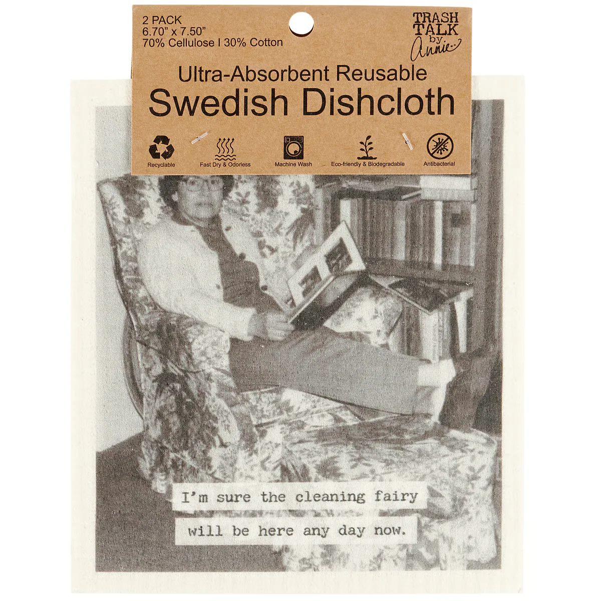 Cleaning Fairy Swedish Dishcloth Set - Image 5