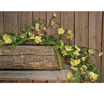 💙 Clover Blossom Yellow Faux Floral Garland 5 ft long