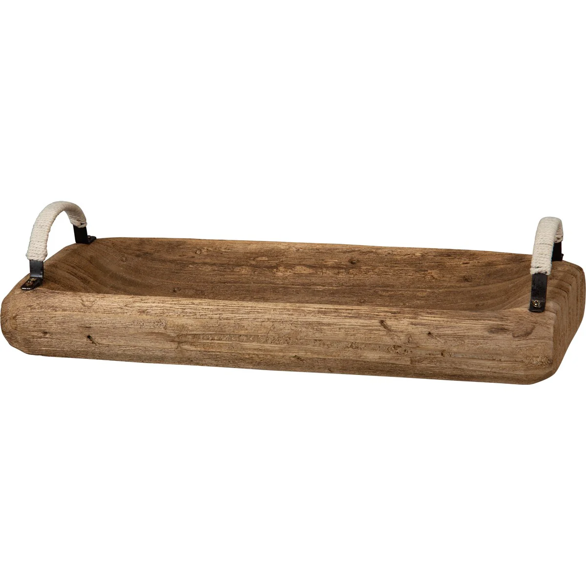 Coastal Wooden Rectangular Rustic Tray