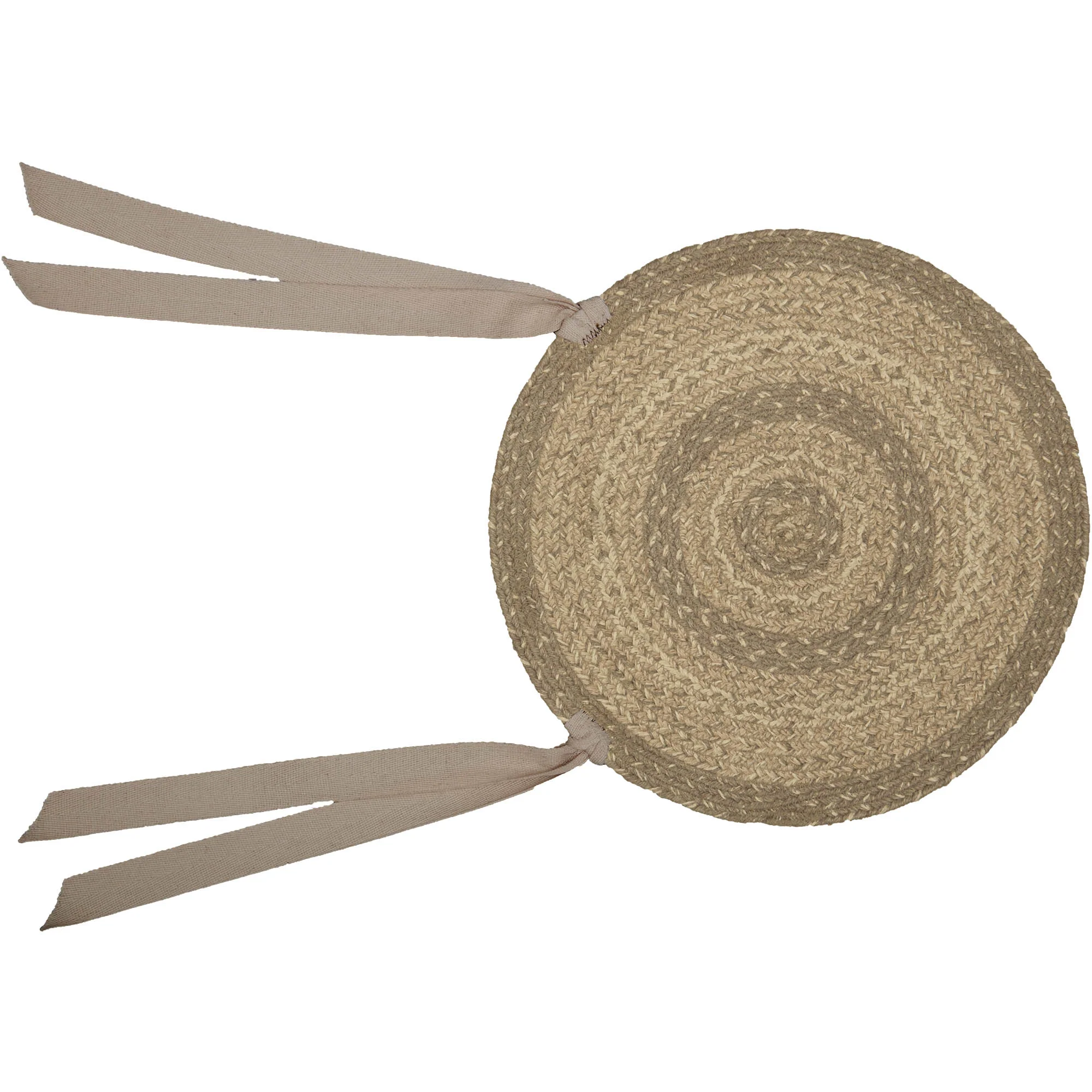 ๐ Cobblestone Jute Chair Pad 15 in - Image 2