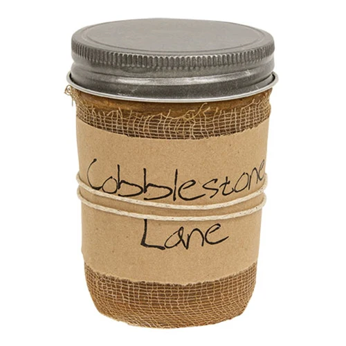 Cobblestone Lane 8 oz Rustic Jar Candle